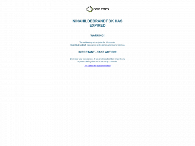 ninahildebrandt.dk snapshot