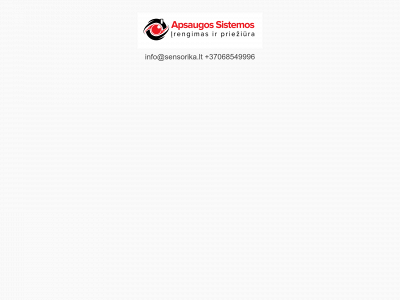 sensorika.lt snapshot