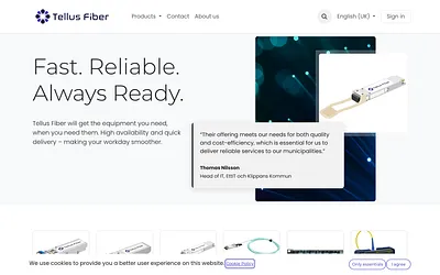 tellusfiber.com snapshot