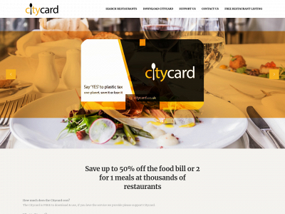 citycard.co.uk snapshot