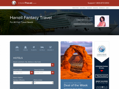 harrellfantasytravel.com snapshot