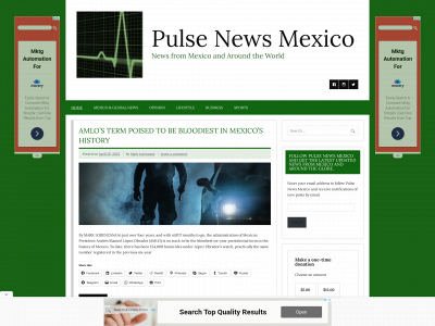 pulsenewsmexico.com snapshot