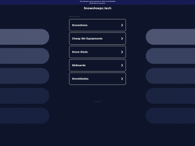snowshoepc.tech snapshot