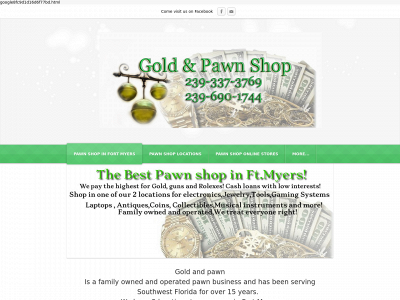 goldandpawnshop.com snapshot