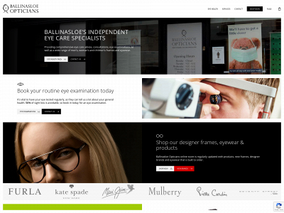 ballinasloeopticians.com snapshot