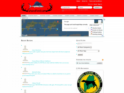 fishandfield.com snapshot