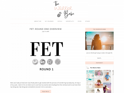 thewarriorbabeblog.com snapshot