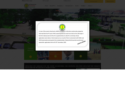 pti.edu.ng snapshot