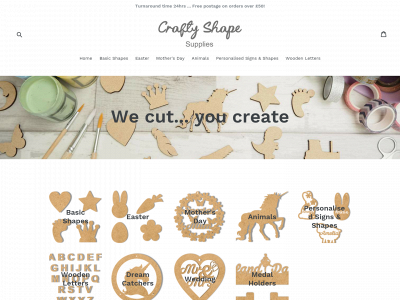 craftyshapesupplies.co.uk snapshot