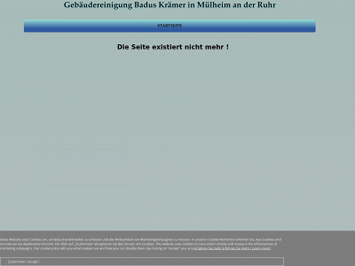 gebaeudereinigungbaduskraemer.de snapshot