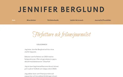 jenniferberglund.se snapshot