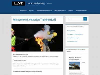 liveactiontraining.org snapshot