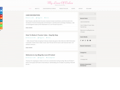 myloveofcakes.com snapshot