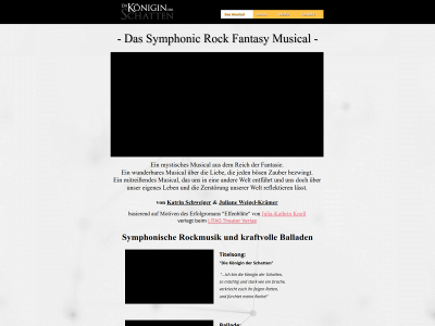 diekoeniginderschatten-musical.de snapshot