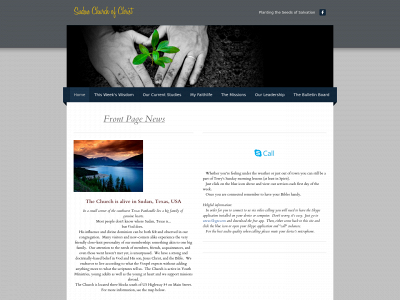 sudanchurchofchrist.org snapshot