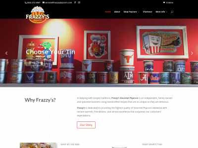 frazzyspopcorn.com snapshot