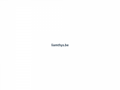 liamthys.be snapshot