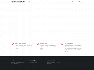 cvgeneratorn.se snapshot