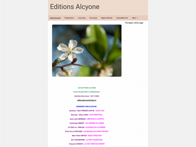 editionsalcyone.fr snapshot