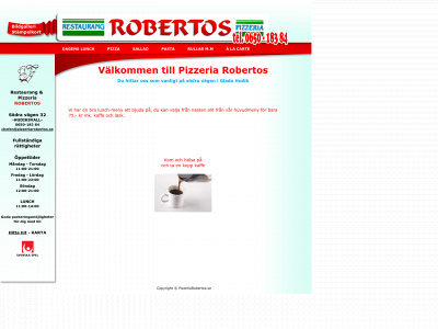 pizzeriarobertos.se snapshot