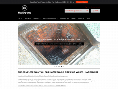 hazexperts.co.uk snapshot
