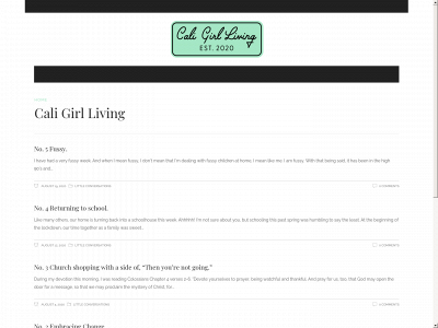 caligirlliving.com snapshot
