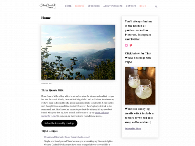 threequartsmilk.com snapshot
