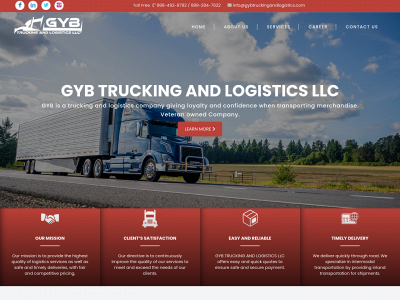gybtruckingandlogistics.com snapshot