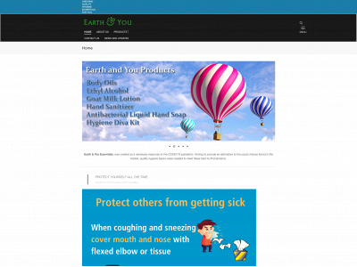 earthandyou-essentials.com snapshot