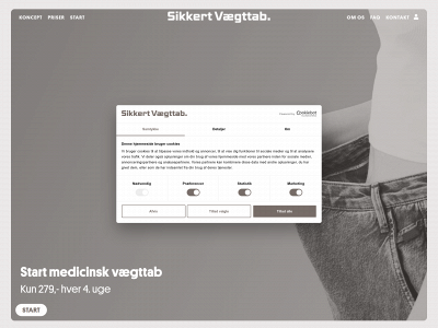 sikkertvægttab.dk snapshot