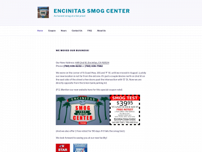 encinitassmogcenter.com snapshot