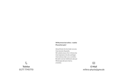 milkro-physiotherapie.de snapshot