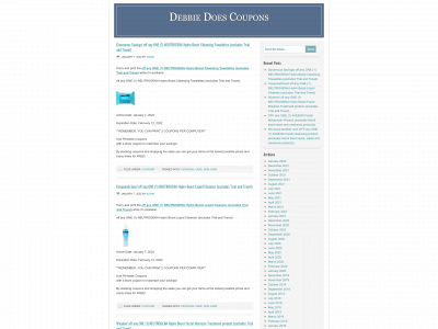 debbiedoescoupons.com snapshot