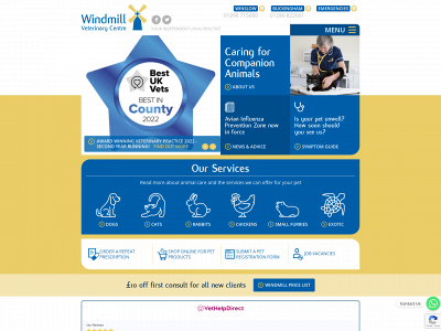 windmillvets.co.uk snapshot