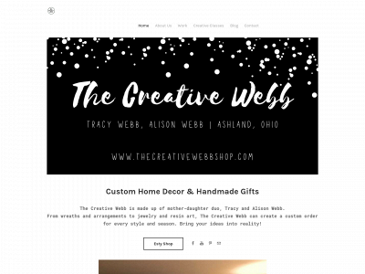www.thecreativewebbshop.com snapshot