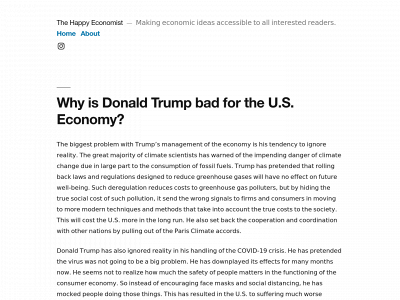 happyeconomist.com snapshot