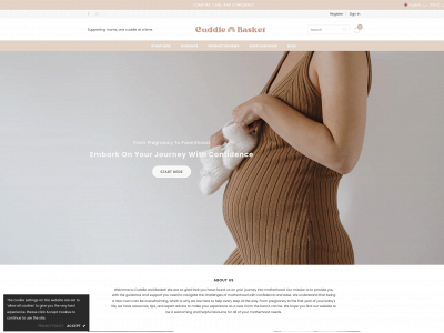 cuddleandbasket.com snapshot