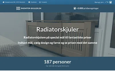 radiator-skjuler.dk snapshot