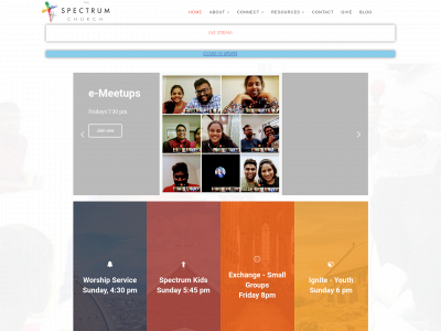 thespectrum.church snapshot