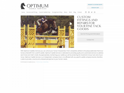 optimumsaddleservices.com snapshot