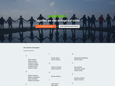greenpeace.org snapshot