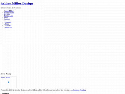 ashleymillerdesigns.com snapshot