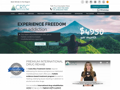 costaricatreatmentcenter.com snapshot