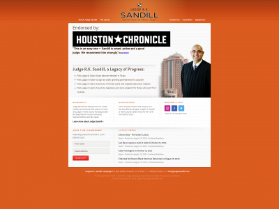 sandillforjustice.com snapshot