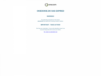 okiedokie.dk snapshot
