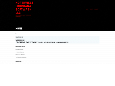 northwestlouisianasoftwash.com snapshot