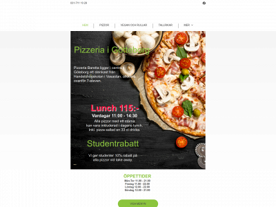 pizzeriabaretta.se snapshot