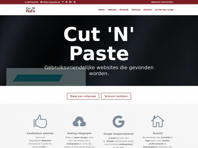 cutnpaste.be snapshot