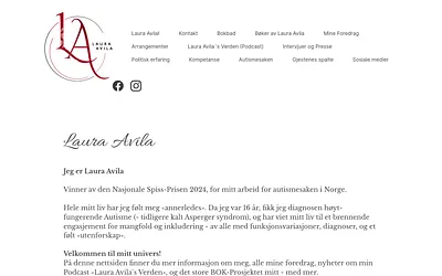 lauraavila.no snapshot