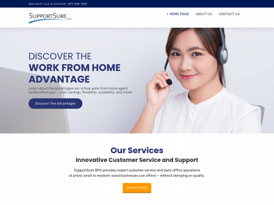 supportsurebpo.com snapshot